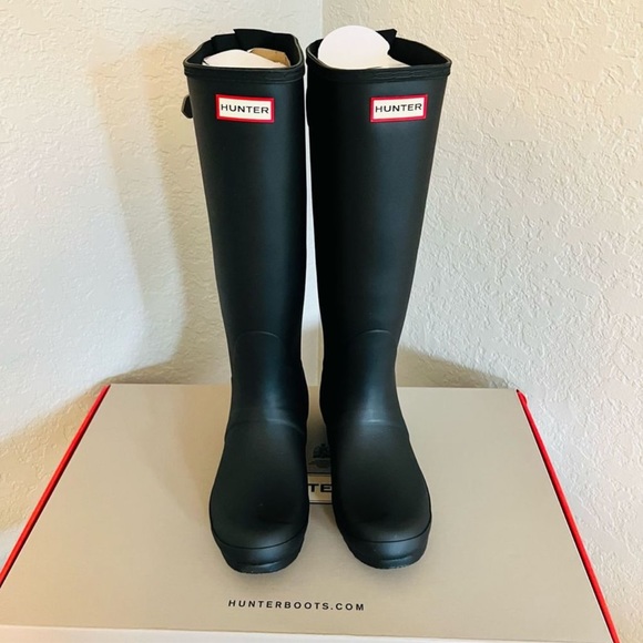Hunter Shoes - NWT Original Black Hunter Boots Size 9